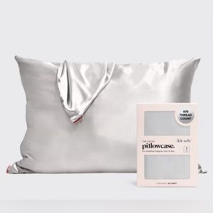 Kitsch Satin Pillowcase in Silver| Standard Size
